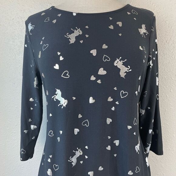 Justice Unicorns and Hearts Midi Dress SiE 20 EUC - Picture 2 of 8